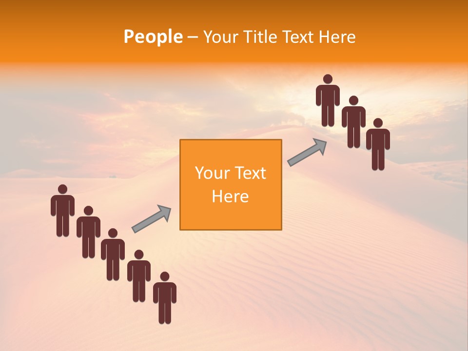 Dune Tourism Orange PowerPoint Template