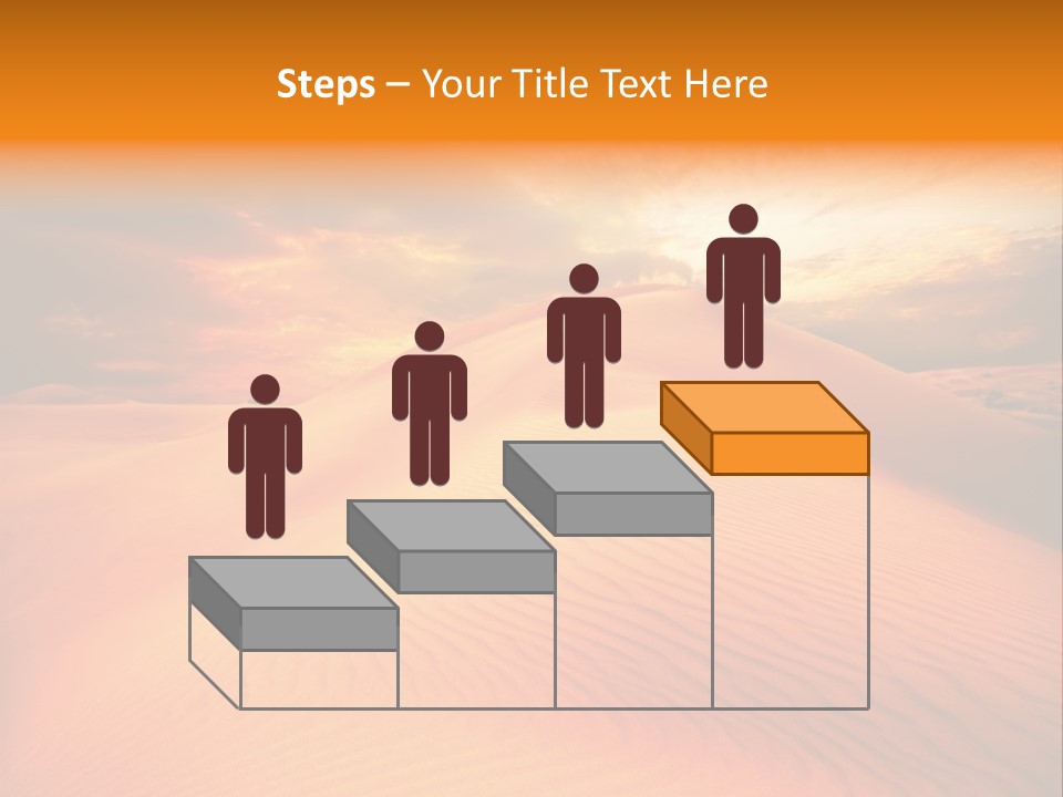 Dune Tourism Orange PowerPoint Template