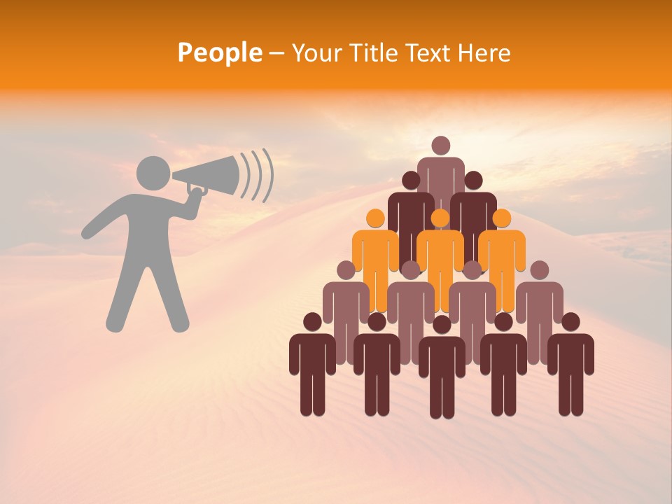 Dune Tourism Orange PowerPoint Template