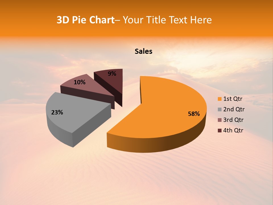 Dune Tourism Orange PowerPoint Template