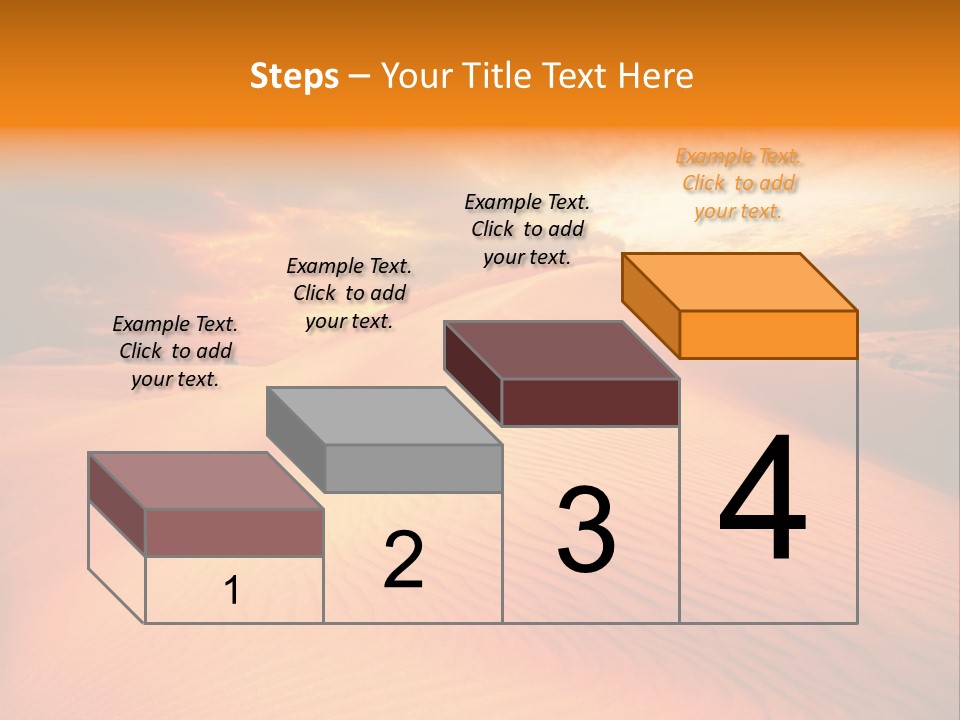 Dune Tourism Orange PowerPoint Template