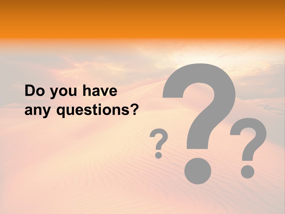 Dune Tourism Orange PowerPoint Template