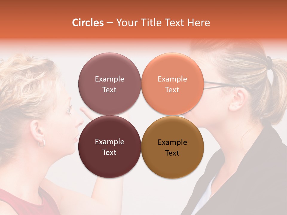 Secretary Arguing Workplace PowerPoint Template