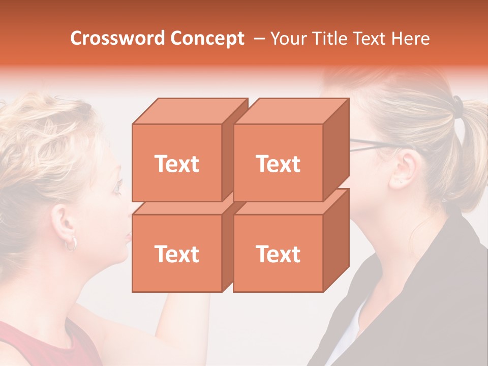 Secretary Arguing Workplace PowerPoint Template