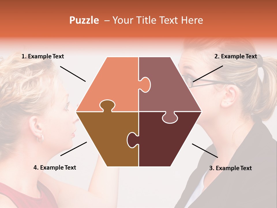 Secretary Arguing Workplace PowerPoint Template