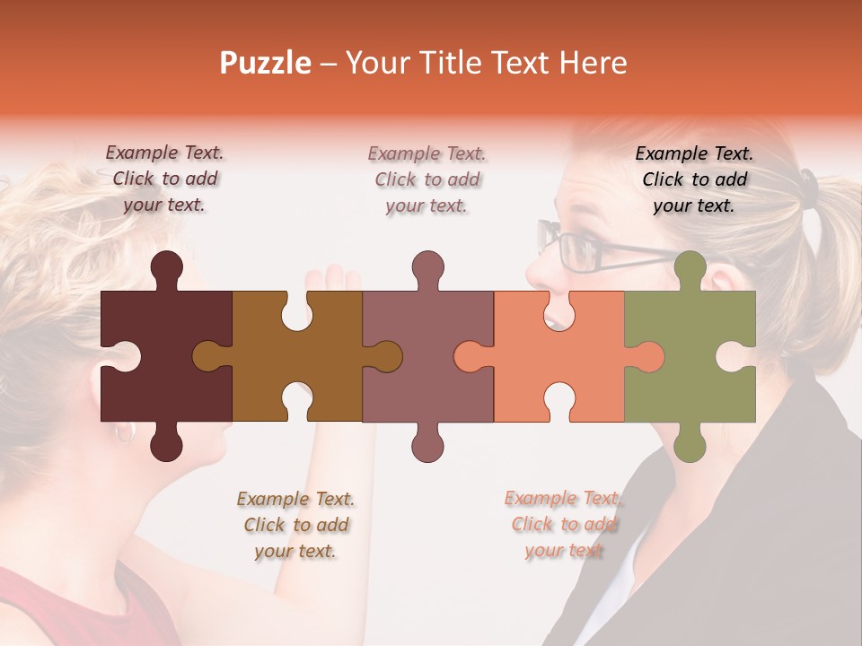 Secretary Arguing Workplace PowerPoint Template