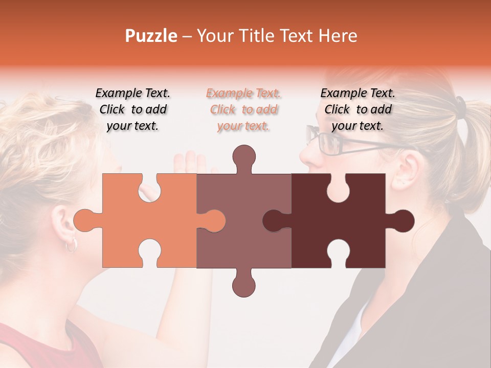 Secretary Arguing Workplace PowerPoint Template