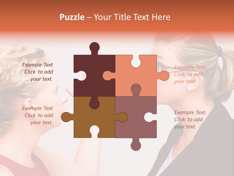 Secretary Arguing Workplace PowerPoint Template