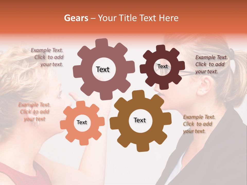 Secretary Arguing Workplace PowerPoint Template