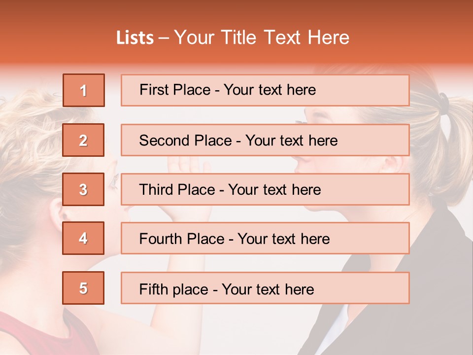Secretary Arguing Workplace PowerPoint Template