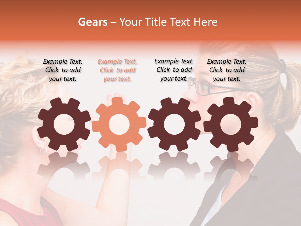 Secretary Arguing Workplace PowerPoint Template