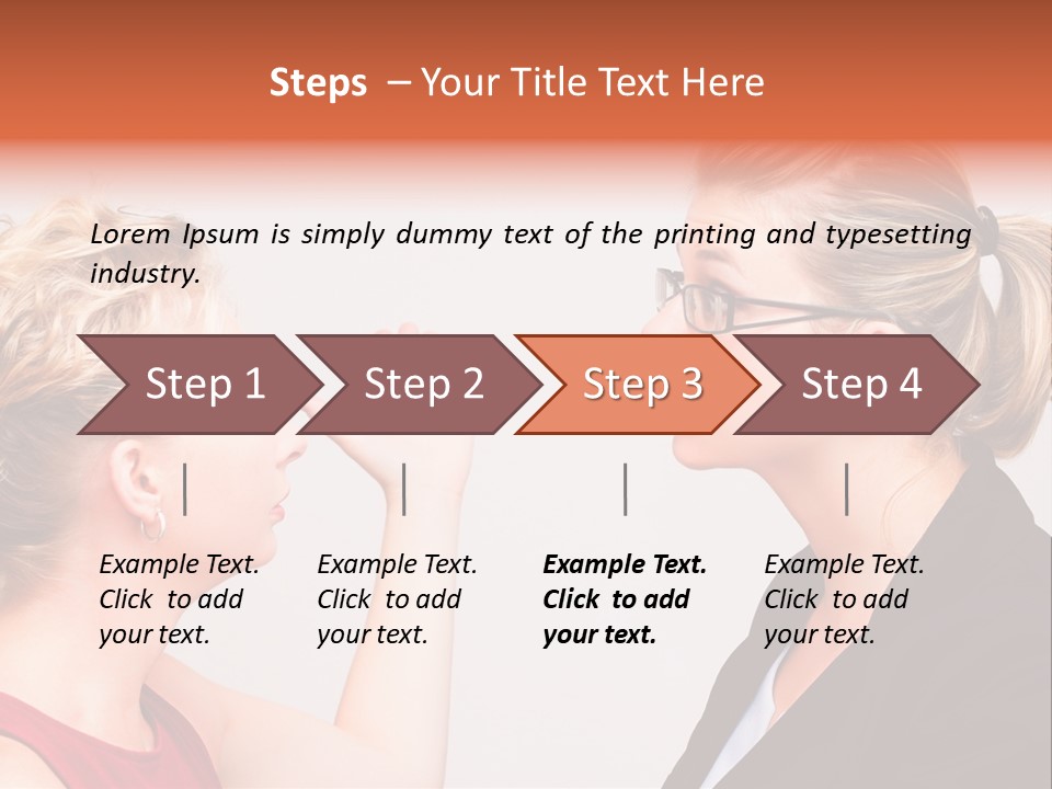 Secretary Arguing Workplace PowerPoint Template