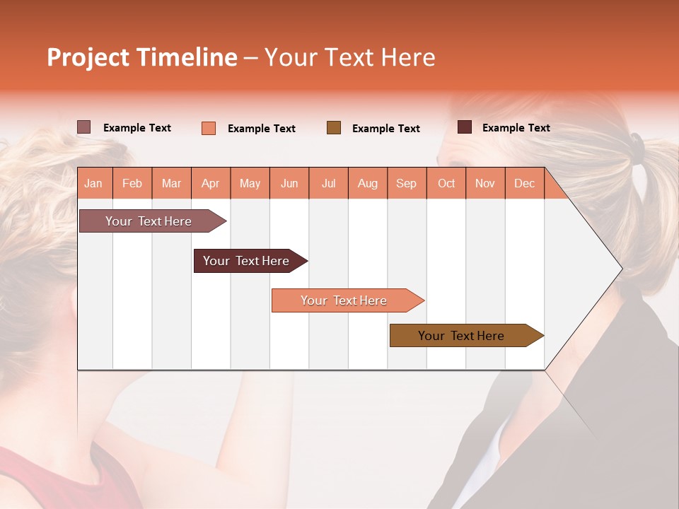 Secretary Arguing Workplace PowerPoint Template