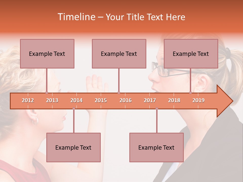 Secretary Arguing Workplace PowerPoint Template