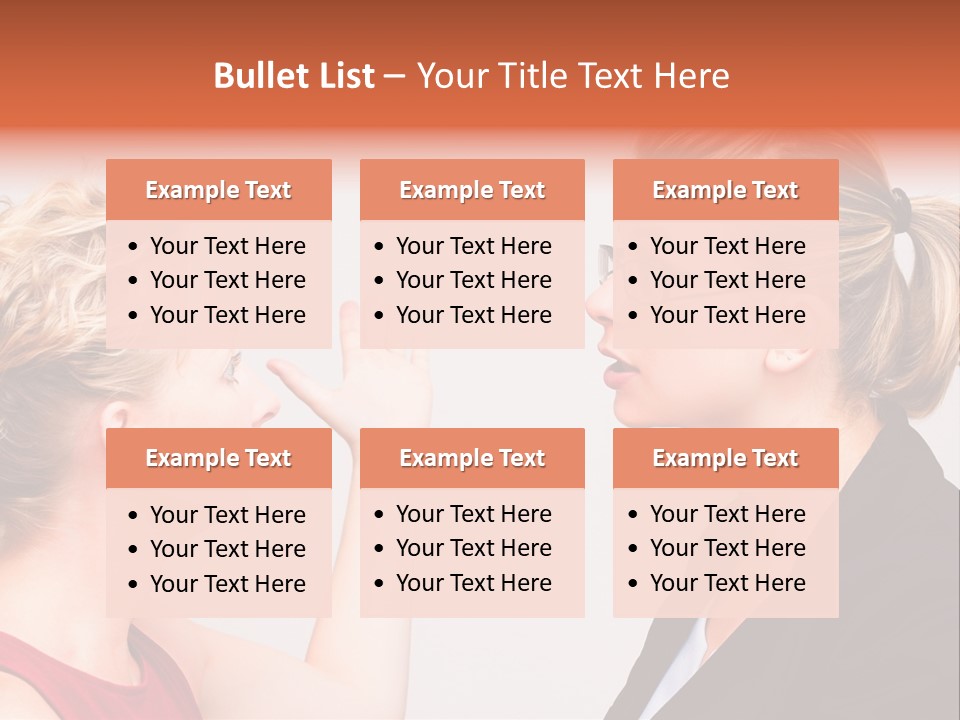 Secretary Arguing Workplace PowerPoint Template