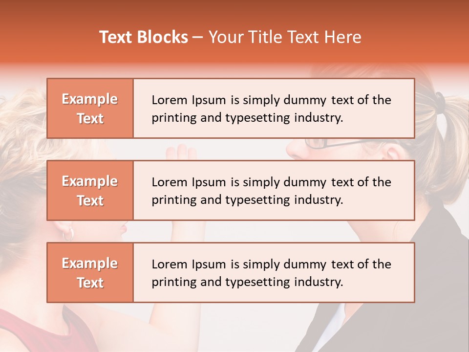 Secretary Arguing Workplace PowerPoint Template