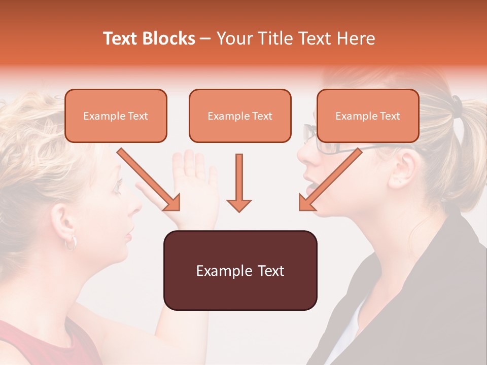 Secretary Arguing Workplace PowerPoint Template
