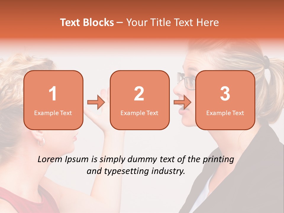 Secretary Arguing Workplace PowerPoint Template
