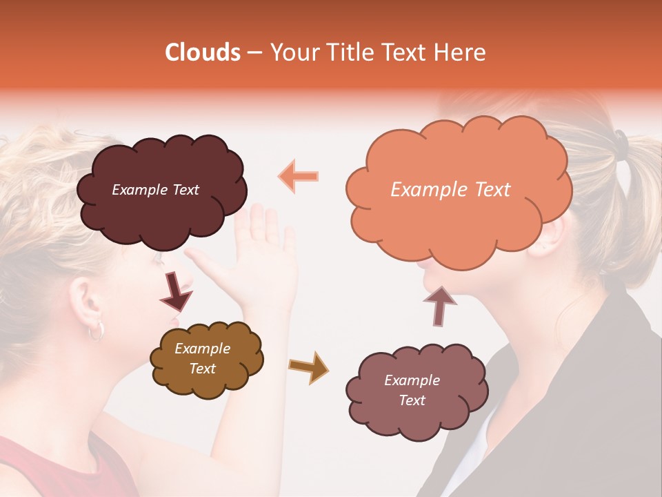 Secretary Arguing Workplace PowerPoint Template