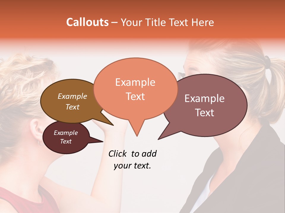 Secretary Arguing Workplace PowerPoint Template