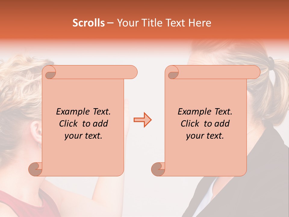 Secretary Arguing Workplace PowerPoint Template
