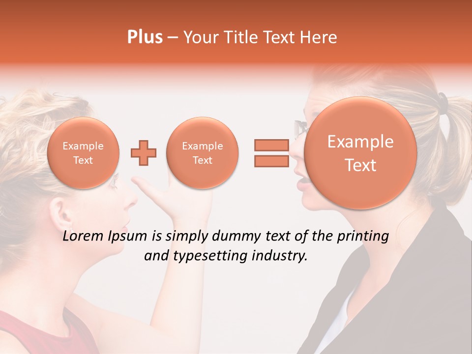 Secretary Arguing Workplace PowerPoint Template