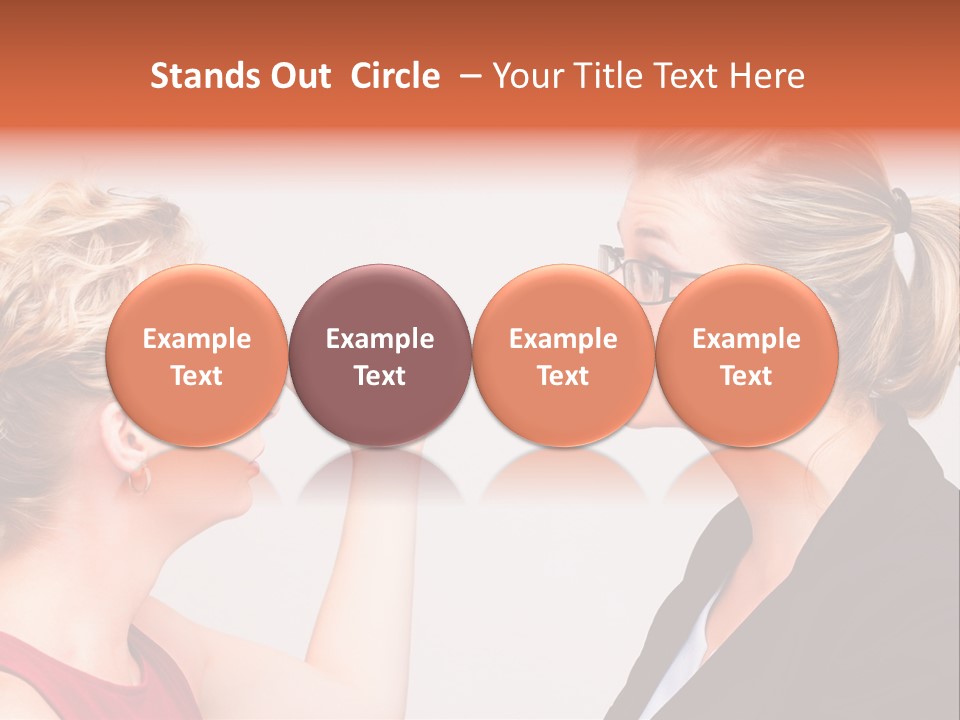 Secretary Arguing Workplace PowerPoint Template