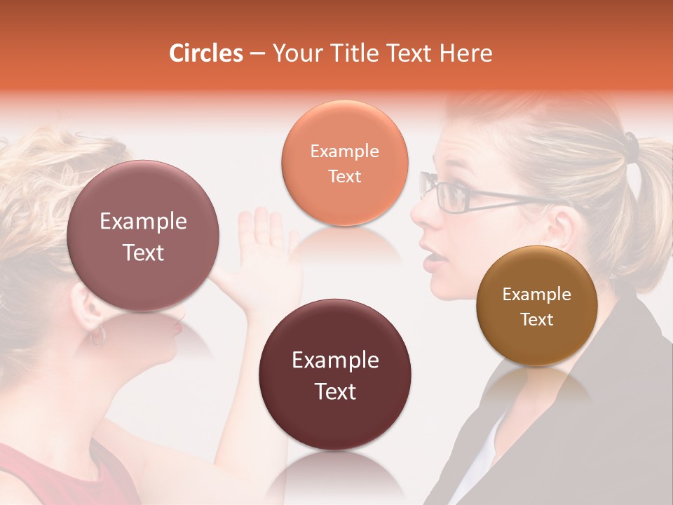 Secretary Arguing Workplace PowerPoint Template