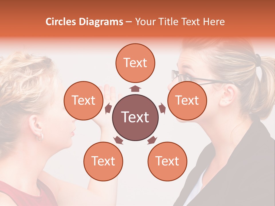 Secretary Arguing Workplace PowerPoint Template