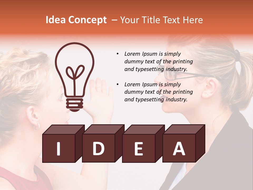 Secretary Arguing Workplace PowerPoint Template