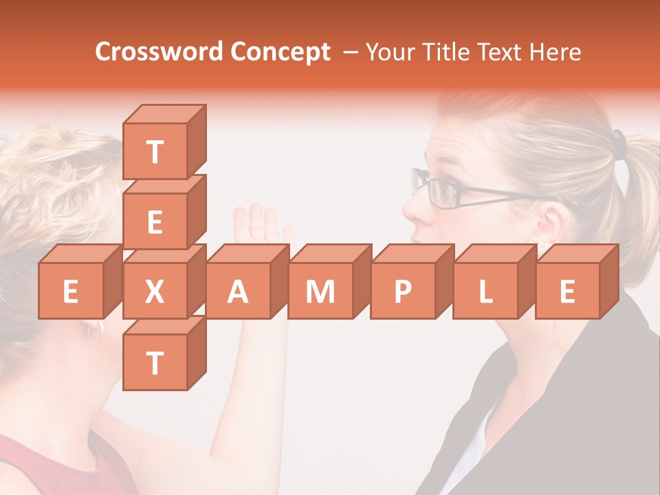 Secretary Arguing Workplace PowerPoint Template