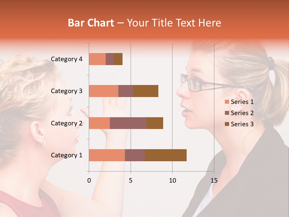 Secretary Arguing Workplace PowerPoint Template
