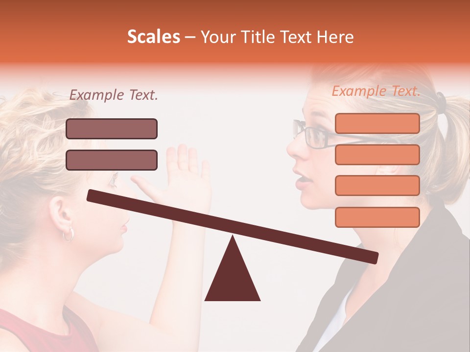 Secretary Arguing Workplace PowerPoint Template