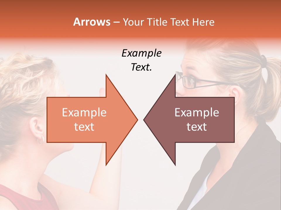 Secretary Arguing Workplace PowerPoint Template
