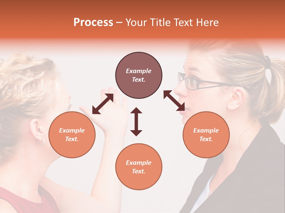 Secretary Arguing Workplace PowerPoint Template