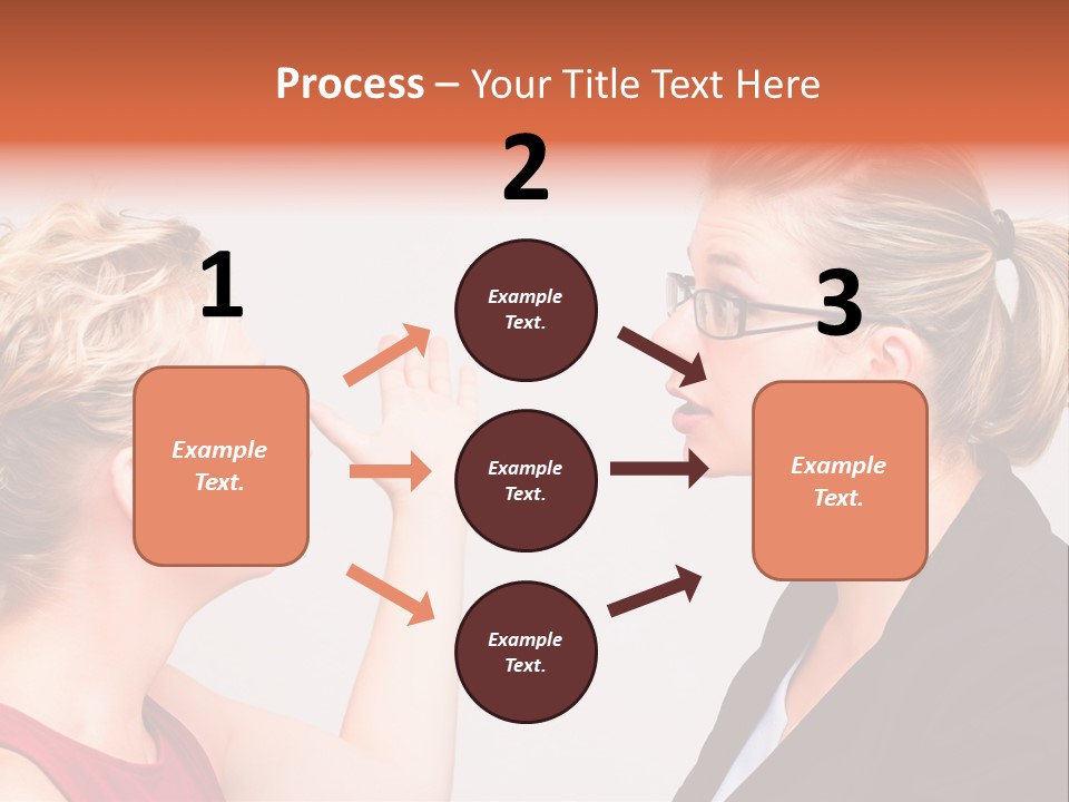 Secretary Arguing Workplace PowerPoint Template
