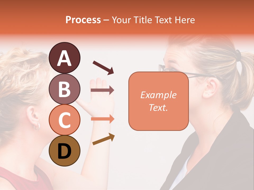 Secretary Arguing Workplace PowerPoint Template