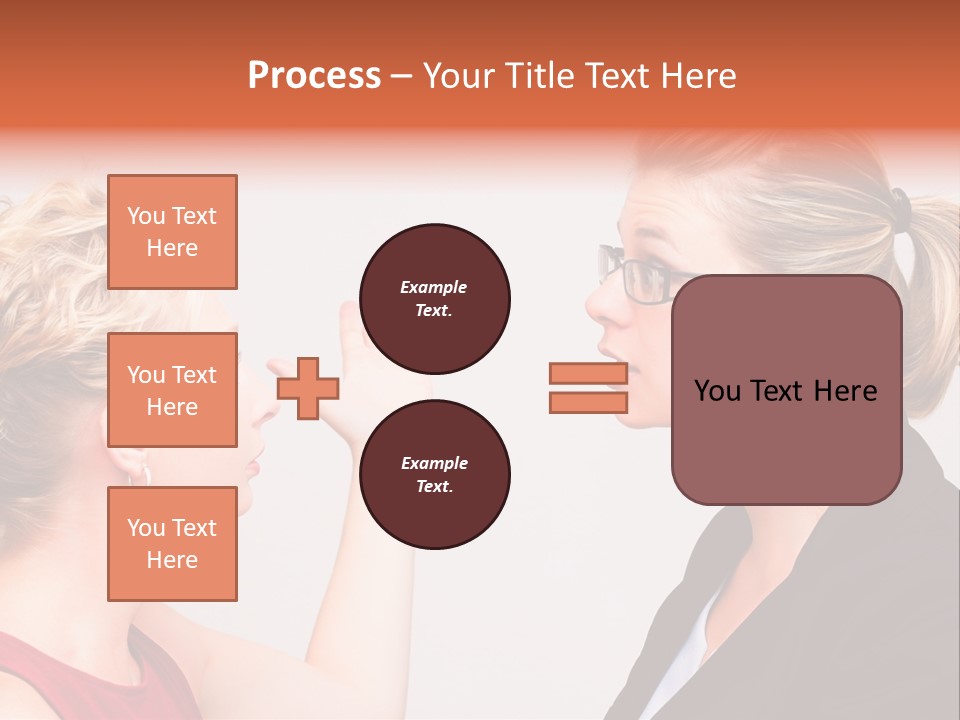 Secretary Arguing Workplace PowerPoint Template