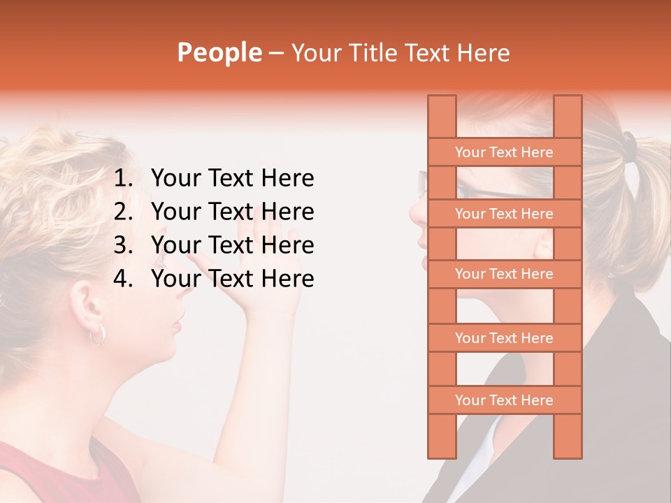 Secretary Arguing Workplace PowerPoint Template