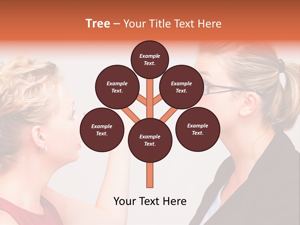 Secretary Arguing Workplace PowerPoint Template