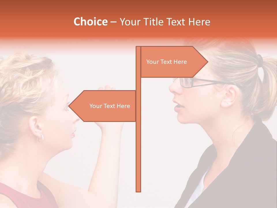 Secretary Arguing Workplace PowerPoint Template