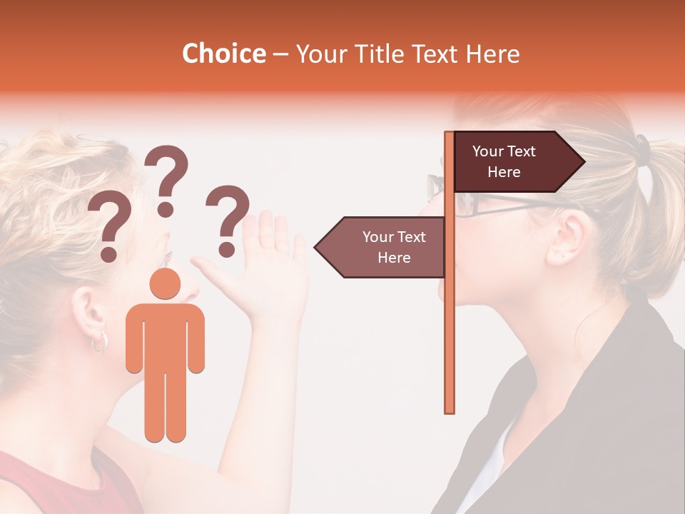 Secretary Arguing Workplace PowerPoint Template