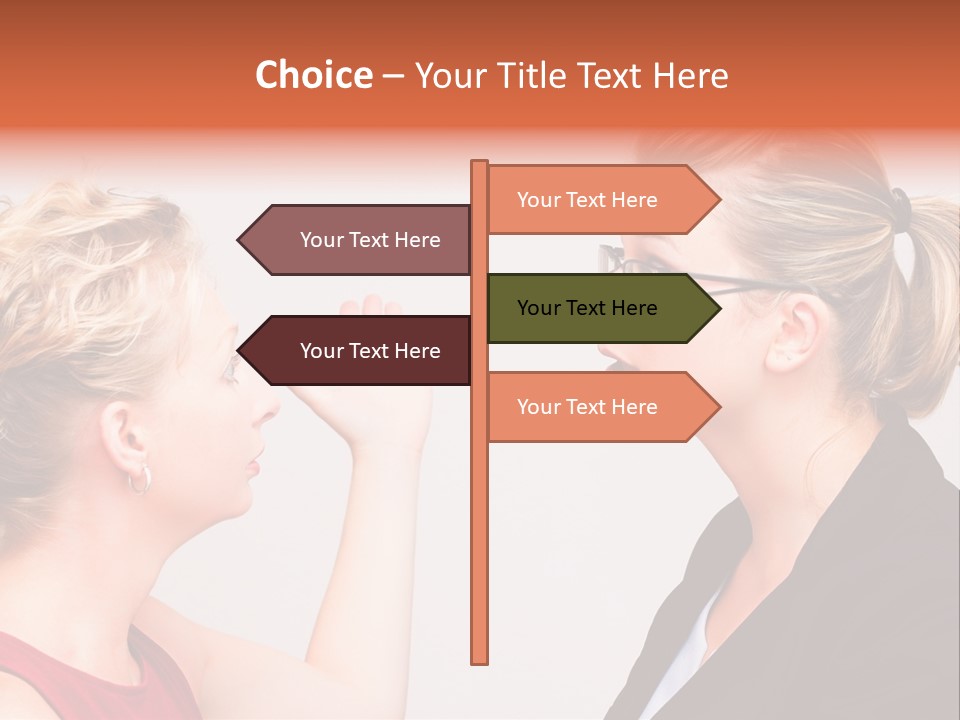 Secretary Arguing Workplace PowerPoint Template