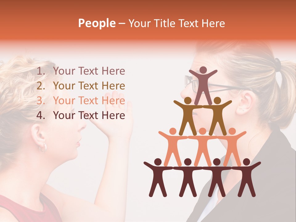 Secretary Arguing Workplace PowerPoint Template