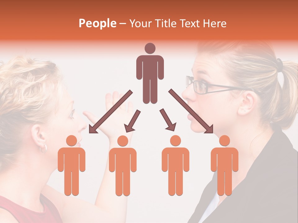 Secretary Arguing Workplace PowerPoint Template