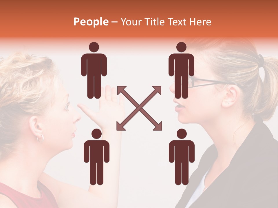 Secretary Arguing Workplace PowerPoint Template