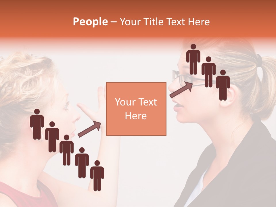 Secretary Arguing Workplace PowerPoint Template