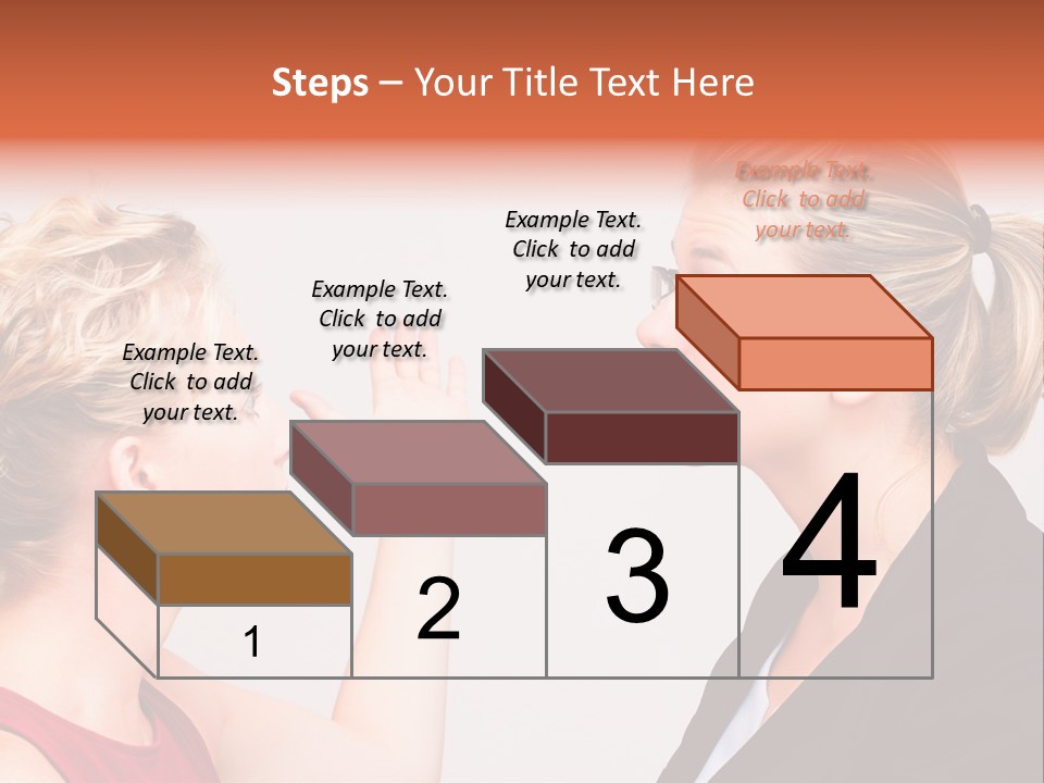 Secretary Arguing Workplace PowerPoint Template