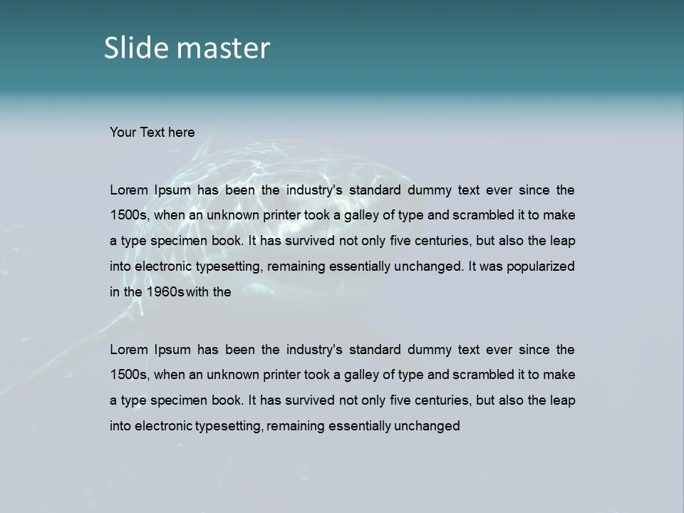 Shark Man Eater Menacing PowerPoint Template