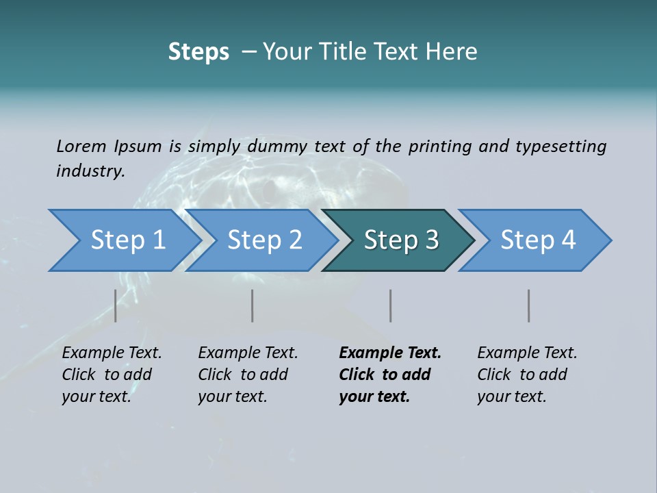 Shark Man Eater Menacing PowerPoint Template